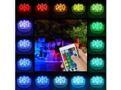commshop Ponorné RGB 13 LED svetlo - podvodná nočná lampa