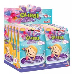 SIMBA Glibbi Glitter Slime sliz fialový třpytivý, DP10