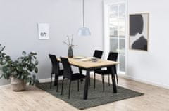 Design Scandinavia Jedálenská stolička Demina (SET 4 ks), čierna