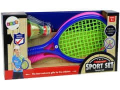 Lean-toys Sada raketových športových hier Tenisové šípky Loptička