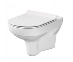 CERSANIT City, toaletné antibakteriálne sedátko z duroplastu, biela, K98-0134