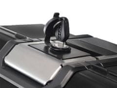SHAD Kompletná sada bočných čiernych hliníkových kufrov TERRA BLACK , 36/47 l litrov, vrátane montážnej sady SHAD TRIUMPH Tiger 800