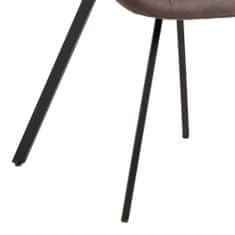 Design Scandinavia Jedálenská stolička Waylor (SET 2 ks), antracitová