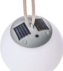 Alum online LED solárne okrúhle závesné svietidlo - teplá biela
