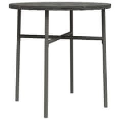 Vidaxl Čajový stôl sivý 45 cm polyratanový
