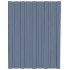 Vidaxl Strešné panely 36 ks pozinkovaná oceľ sivé 60x45 cm