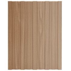 Vidaxl Strešné panely 36 ks pozinkovaná oceľ bledé drevo 60x45 cm