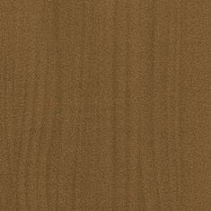 Vidaxl Bočná skrinka medovo-hnedá 35,5x33,5x76 cm borovicový masív