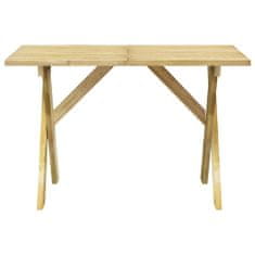 Vidaxl Záhradný stôl 110x73x70 cm impregnovaná borovica