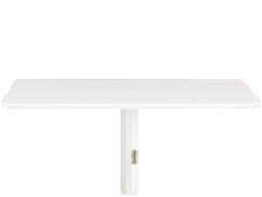 Danish Style Nástenný jedálenský stôl Treno, 80 cm, biela