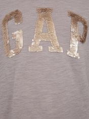 Gap Detské tričko s logom z flitrov XL