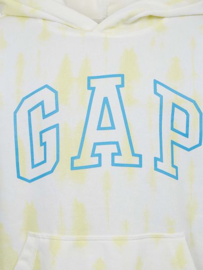 Gap Detská batikovaná mikina s logom