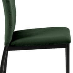 Design Scandinavia Jedálenská stolička Dia (SET 4 ks), tmavo zelená
