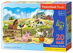 Castorland Puzzle Zvieratká na farme MAXI 20 dielikov