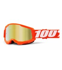100% STRATA 2 100% - USA, okuliare Orange - zrkadlové zlaté plexi