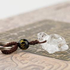 Feng shui Harmony Kľúčenka sklenená korytnačka