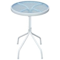 Vidaxl Bistro stolík, sivý 50x71 cm, oceľ