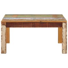 Petromila vidaXL Konferenčný stolík 80x80x40 cm masívne recyklované drevo