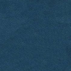 Vidaxl Kancelárske otočné kreslo, modré, čalúnené zamatom