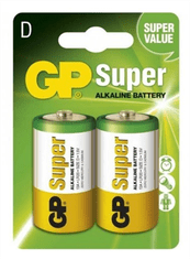 sapro GP Super Alkaline batéria LR20 (D, veľké mono) 2ks