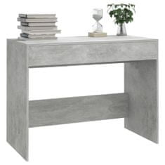 Petromila vidaXL Stôl betónovo-sivý 101x50x76,5 cm drevotrieska