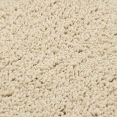 Petromila vidaXL Chlpatý koberec krémový 200x290 cm protišmykový