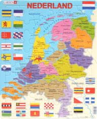 LARSEN Puzzle Holandsko - politická mapa 48 dielikov