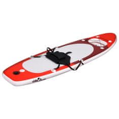 Vidaxl Nafukovací Stand up paddleboard červený 330x76x10 cm