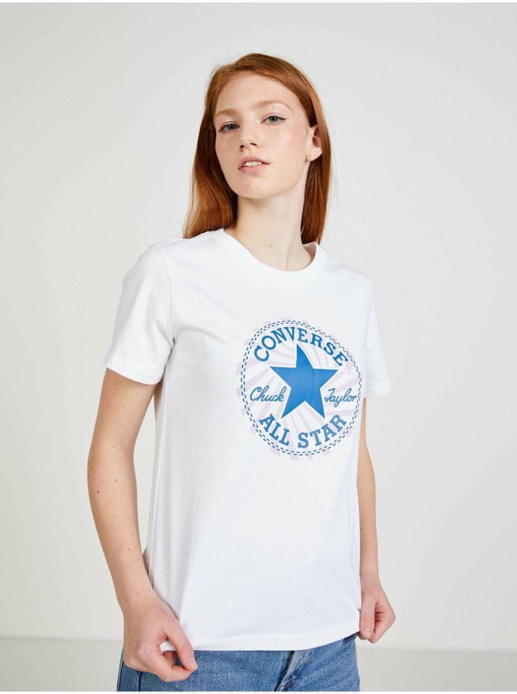 Converse Biele dámske tričko Converse S