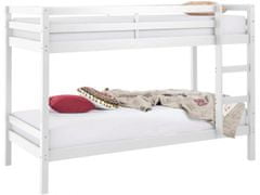 Danish Style Poschodová posteľ Ali I., 208 cm, biela