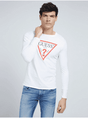 Guess Biele pánske tričko Guess XXL
