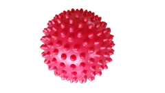  Masážna loptička ježko 9 cm červená Unison UN 2016
