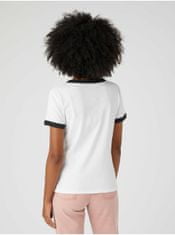 Wrangler Čierno-biele dámske tričko s potlačou Wrangler XS