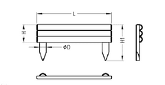PROFITsystem G-D Drevený oddeľovač trávnika borovica "Otakar" ø5 15/30x55cm hnedý