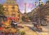 Puzzle Život v uliciach Paríža 1500 dielikov
