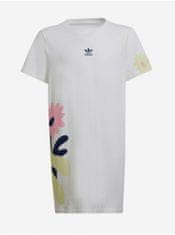Adidas Biele dievčenské šaty adidas Originals 140