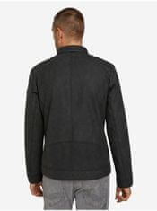 Čierna pánska koženková bunda Tom Tailor L