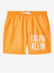 Calvin Klein Oranžové chlapčenské plavky Calvin Klein 164-176