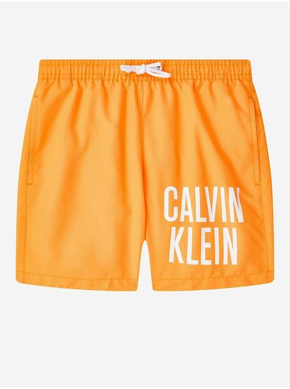 Calvin Klein Oranžové chlapčenské plavky Calvin Klein