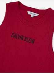 Calvin Klein Tmavoružové dievčenské šaty Calvin Klein Jeans 140-152