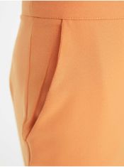 Trendyol Oranžové dámske široké nohavice Trendyol XS