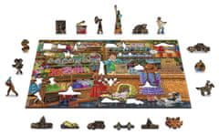 Wooden city Drevené puzzle Sladké dobrodružstvo 2v1, 400 dielikov EKO