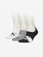 Calvin Klein Sada troch párov pánskych ponožiek v bielej, šedej a čiernej farbe Calvin Klein Underwear UNI