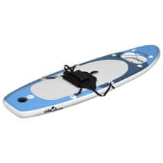 Vidaxl Nafukovací Stand up paddleboard morská modrý 330x76x10 cm