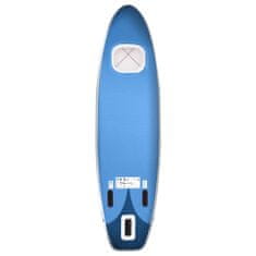 Vidaxl Nafukovací Stand up paddleboard morský modrý 360x81x10 cm