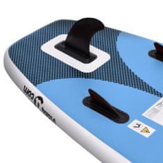 Vidaxl Nafukovací Stand up paddleboard morská modrá 300x76x10 cm