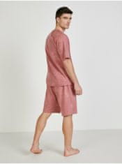 Calvin Klein Ružové pánske vzorované tričko na spanie Calvin Klein Underwear M