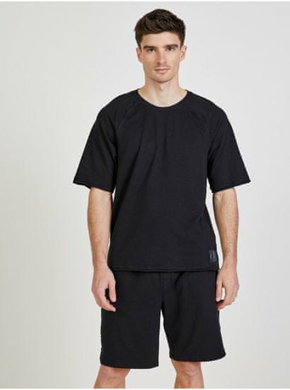 Calvin Klein Čierne pánske tričko na spanie Calvin Klein