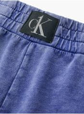 Calvin Klein Modré dámske teplákové šortky Calvin Klein Jeans L