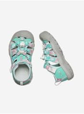 KEEN Tyrkysové dievčenské vzorované sandále Keen Newport 30